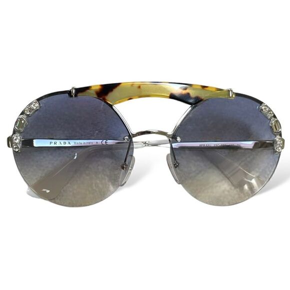 PRADA SPR 52U 23C-5R0 Light Havana Sunglasses - Picture 12 of 12
